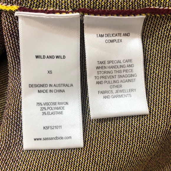 Sass and bide XS fitted high neck stripe midi knit dress - Picture 15 of 16